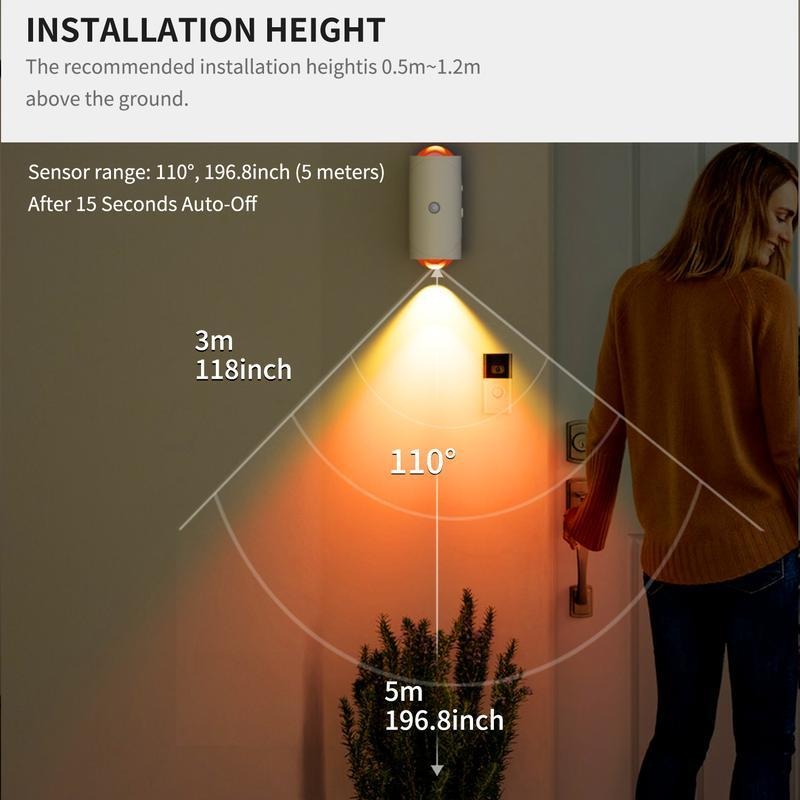 RGB Motion Sensor Night Light