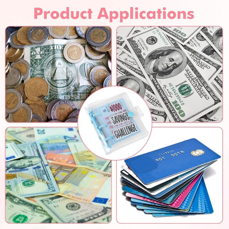 Mini Budget Binder with 25 Waterproof Envelopes